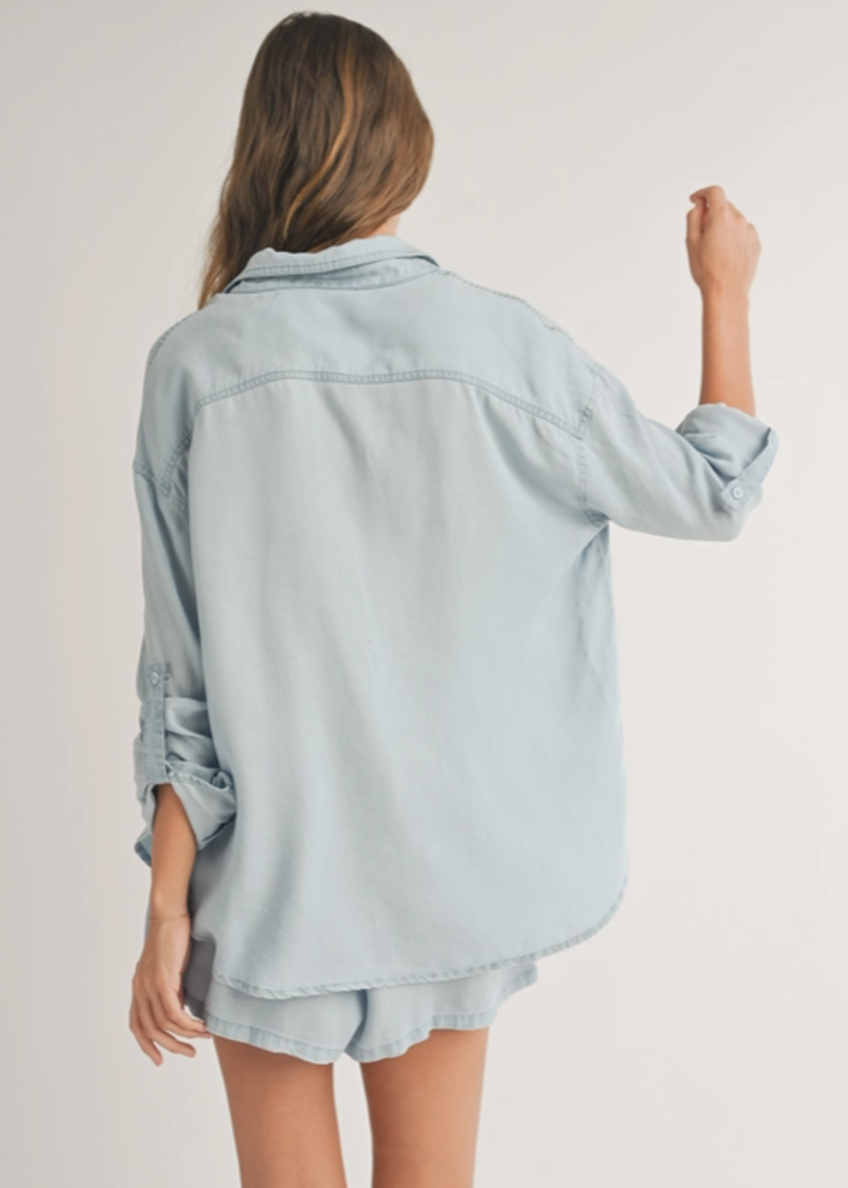 Tencel Button-Down Top