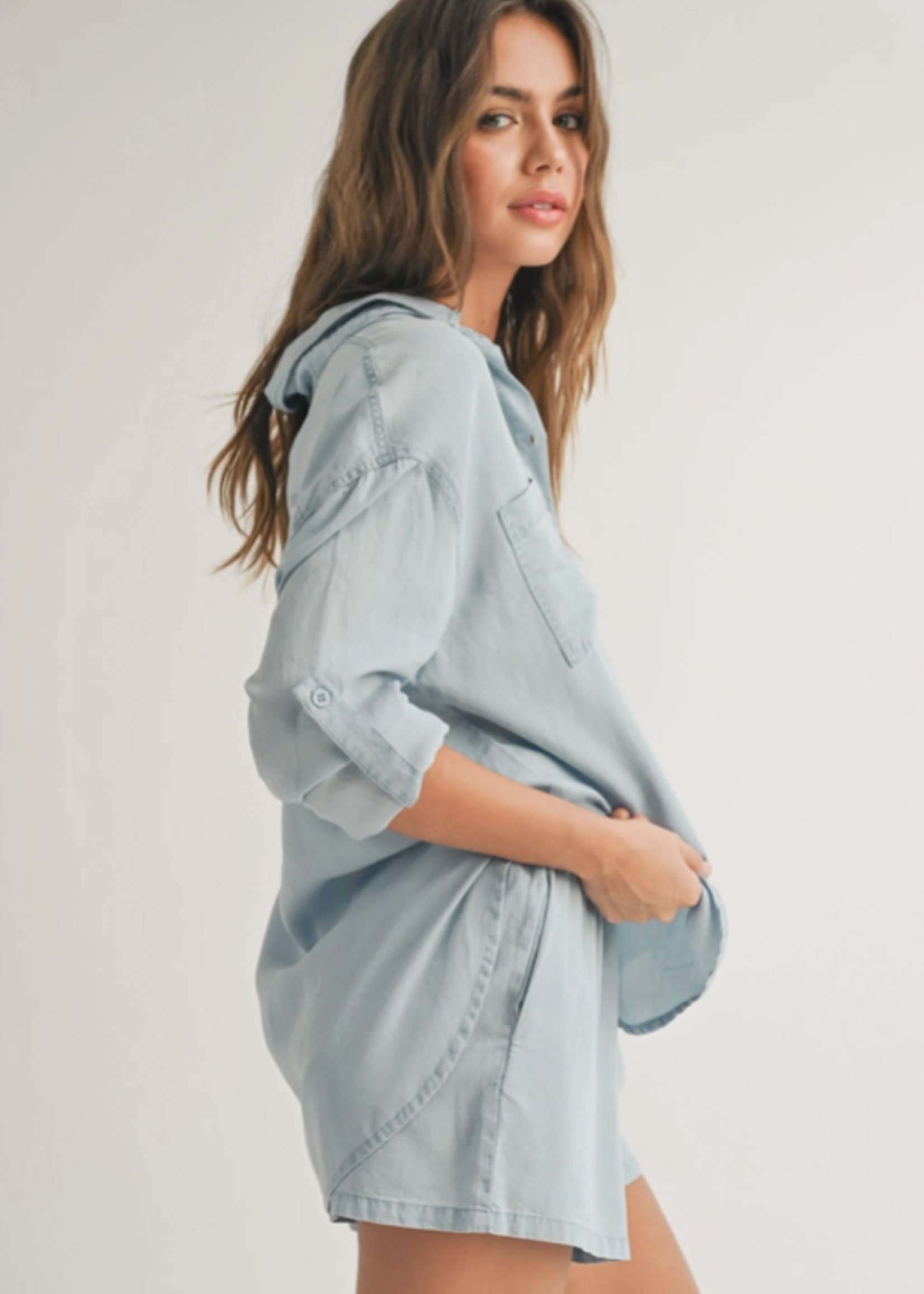 Tencel Button-Down Top