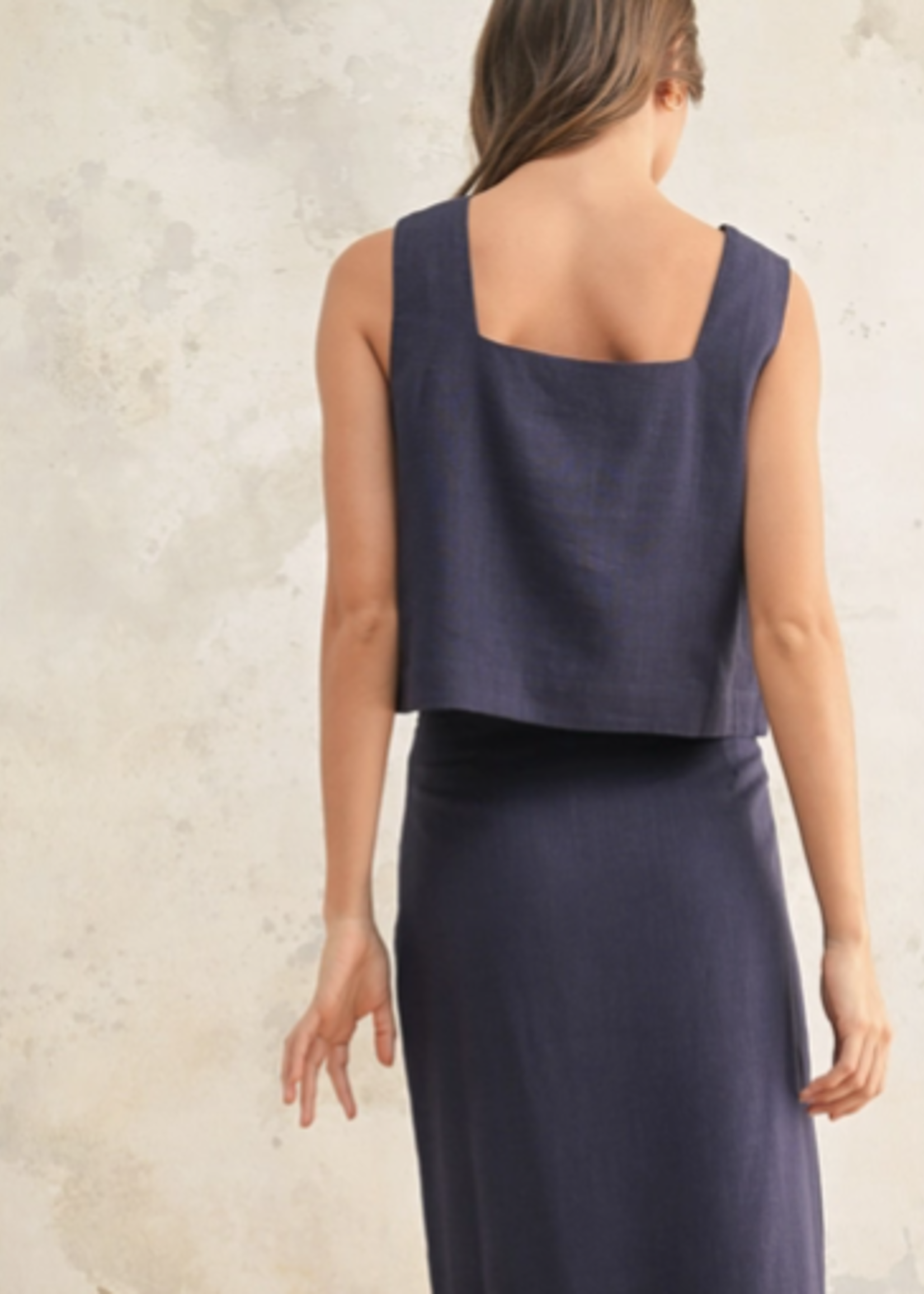 Square Neck Sleeveless Top