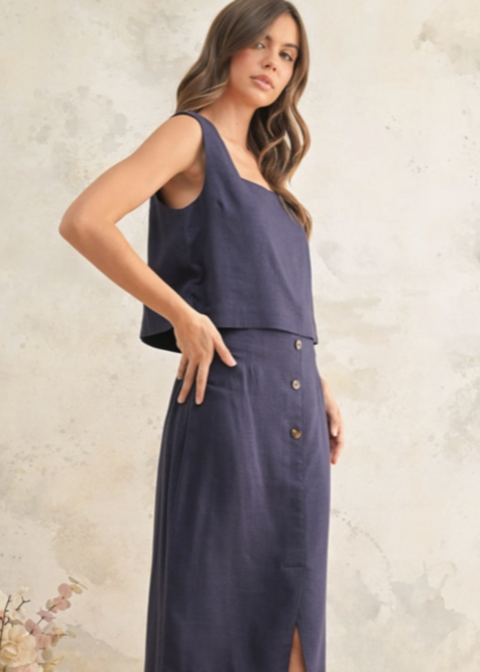 Square Neck Sleeveless Top