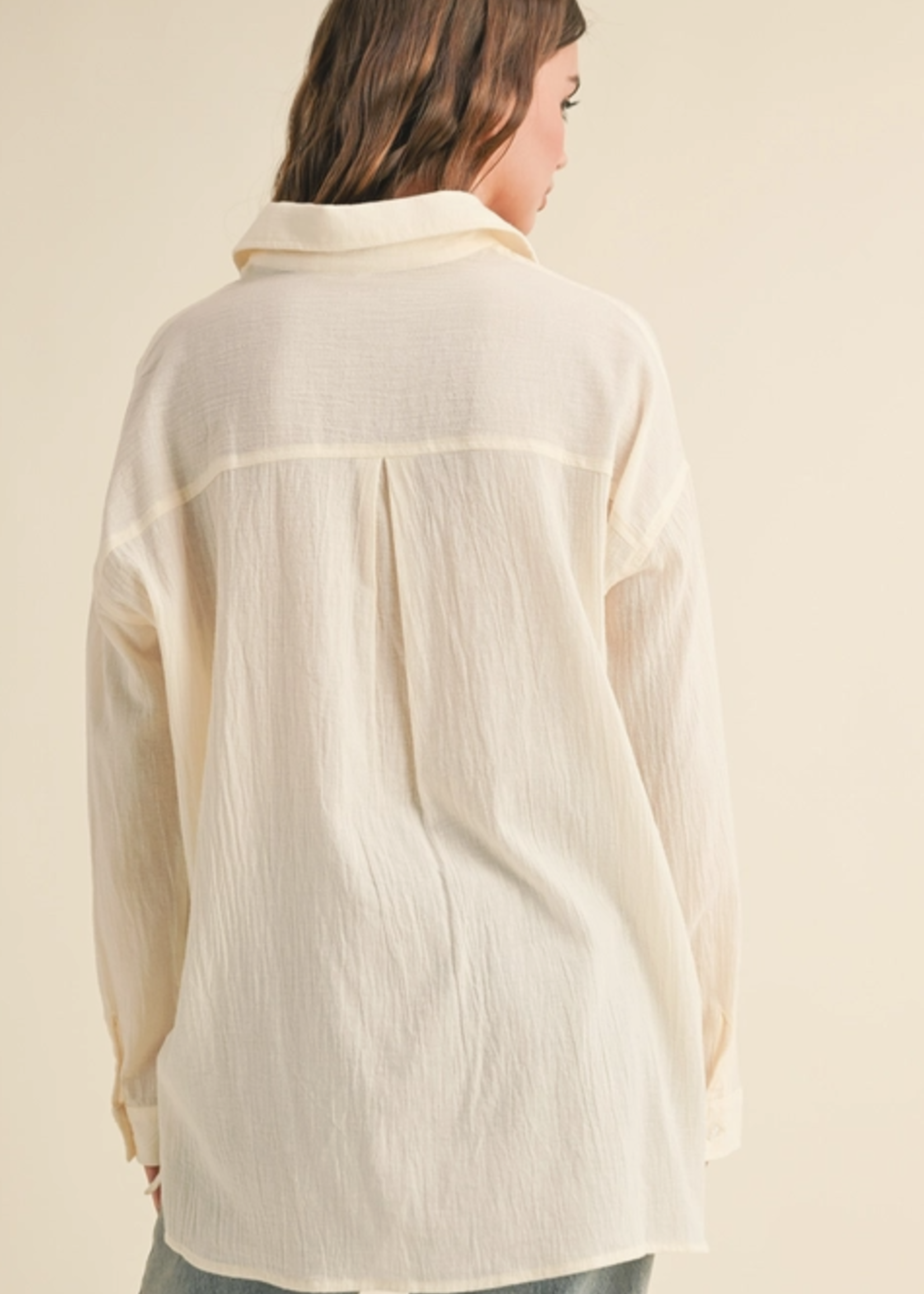 Button-down Basic Cotton Shirt