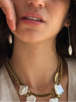 Pearl Drop On Post Earring