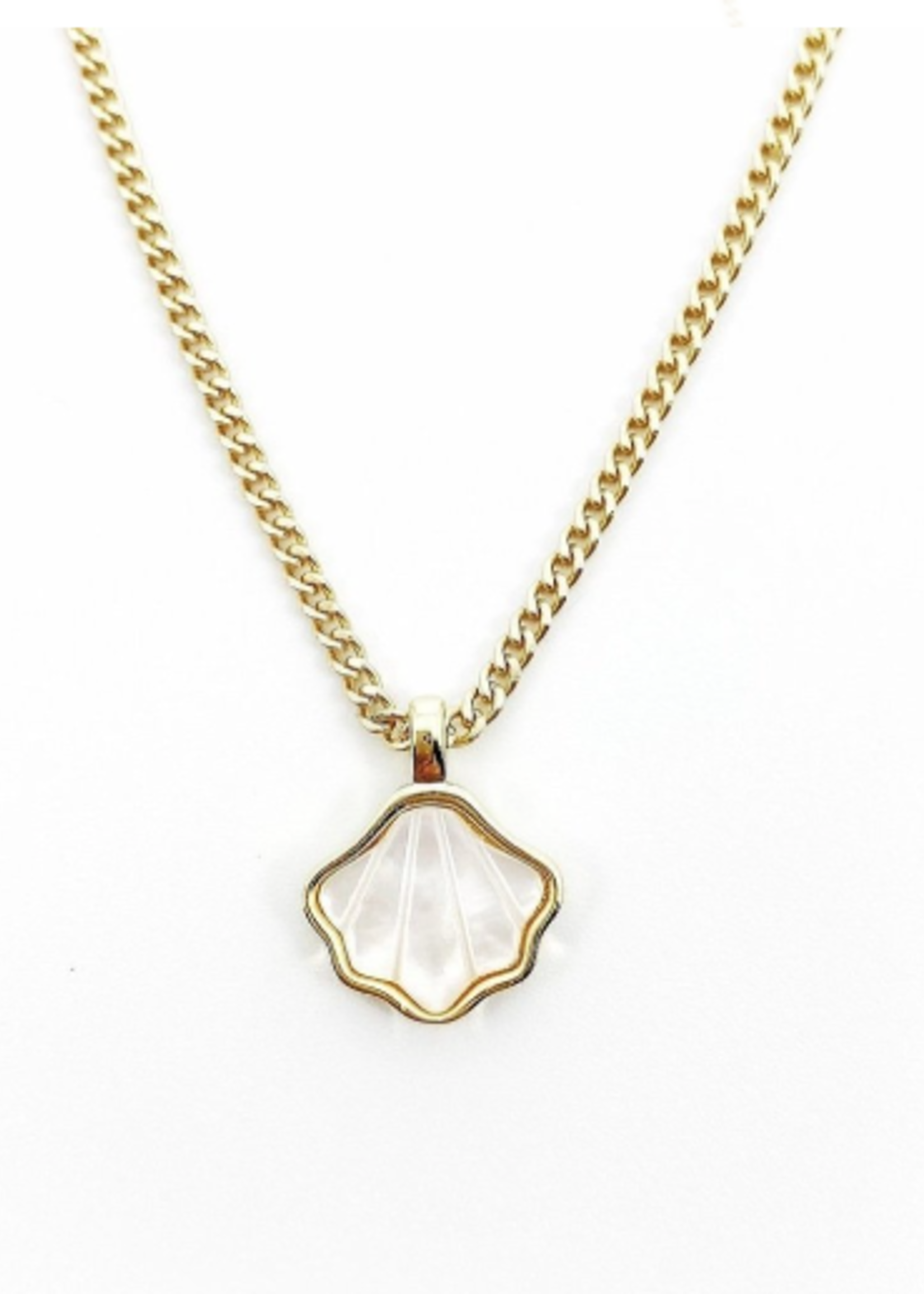 Mother of Pearl Seashell Necklace