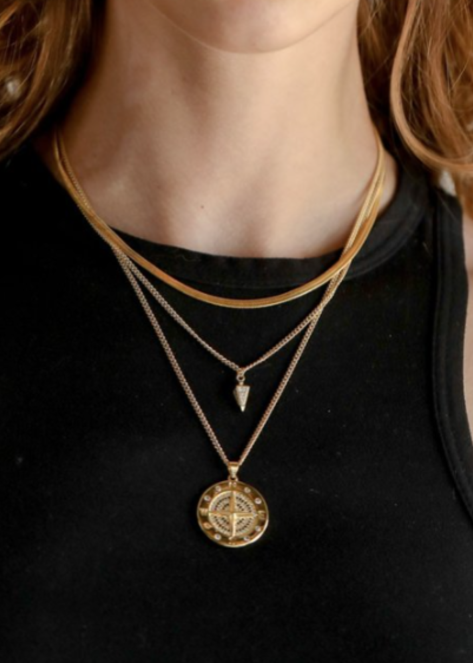 Compass Medallion Necklace