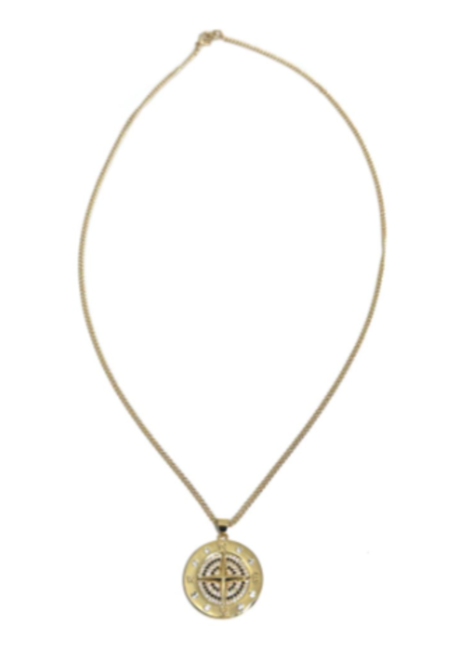 Compass Medallion Necklace