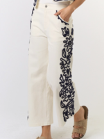 Cord Detailed Denim Pant