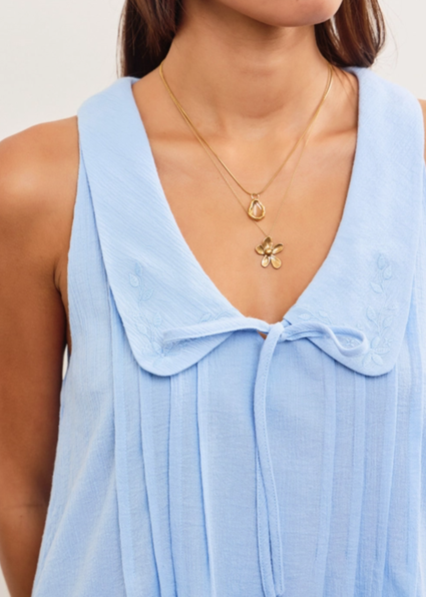 Peter Pan Collar Ruffle Hem Dress