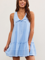 Peter Pan Collar Ruffle Hem Dress