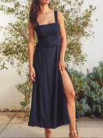 Heaven Sent Buckle Midi Dress