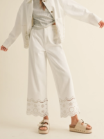 Embroidery Bottom Pants