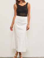 Fluted Gore Hem Skirt