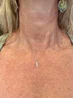 Small pave marquise necklace - MXD