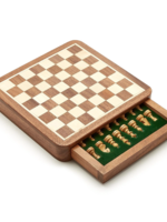Magnetic Chess Set in Hand-Crafted Wooden Box (Acacia & Maple)