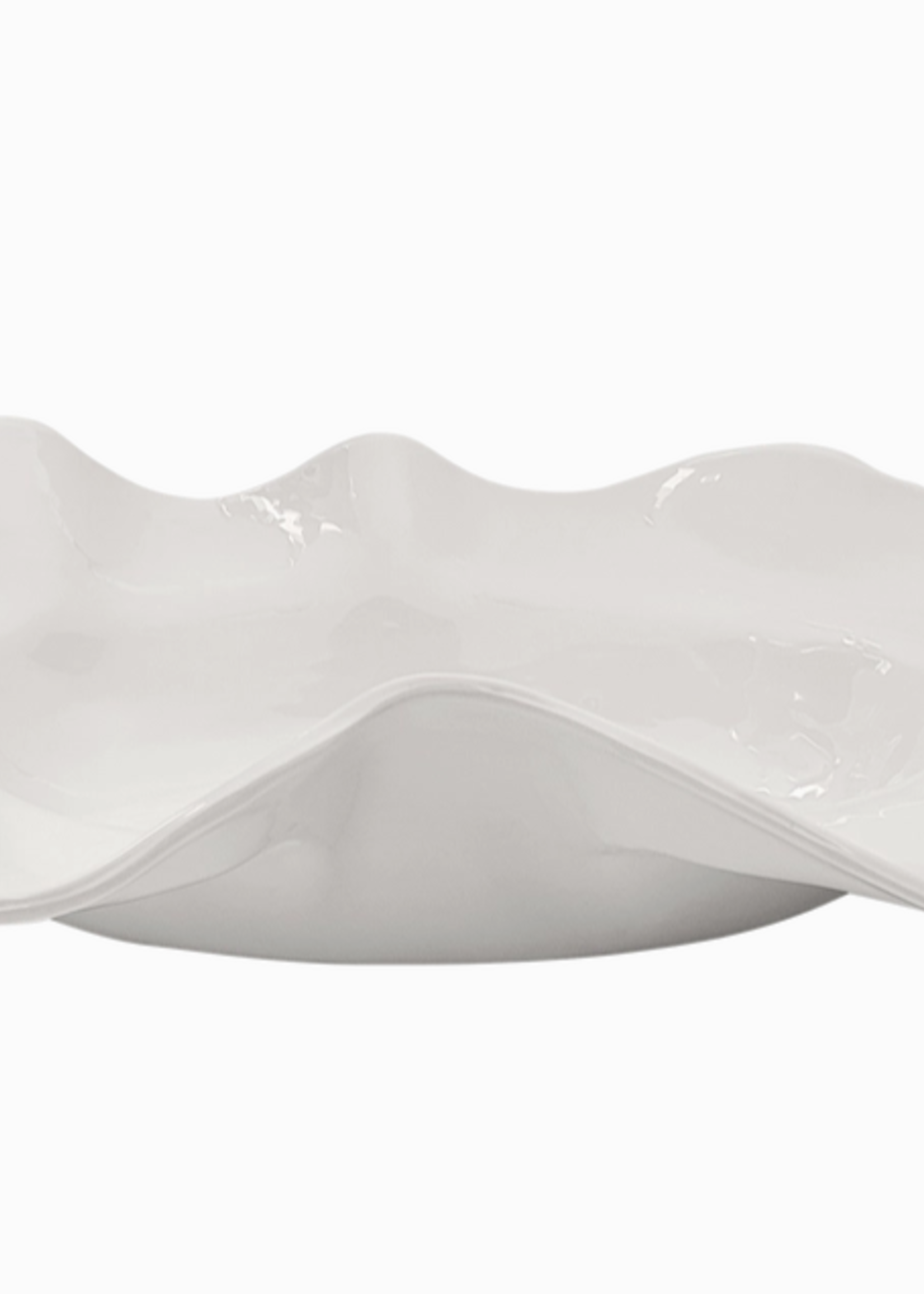 Large Wavy One of A Kind Serving Bowl 100% Melamine BPA Free