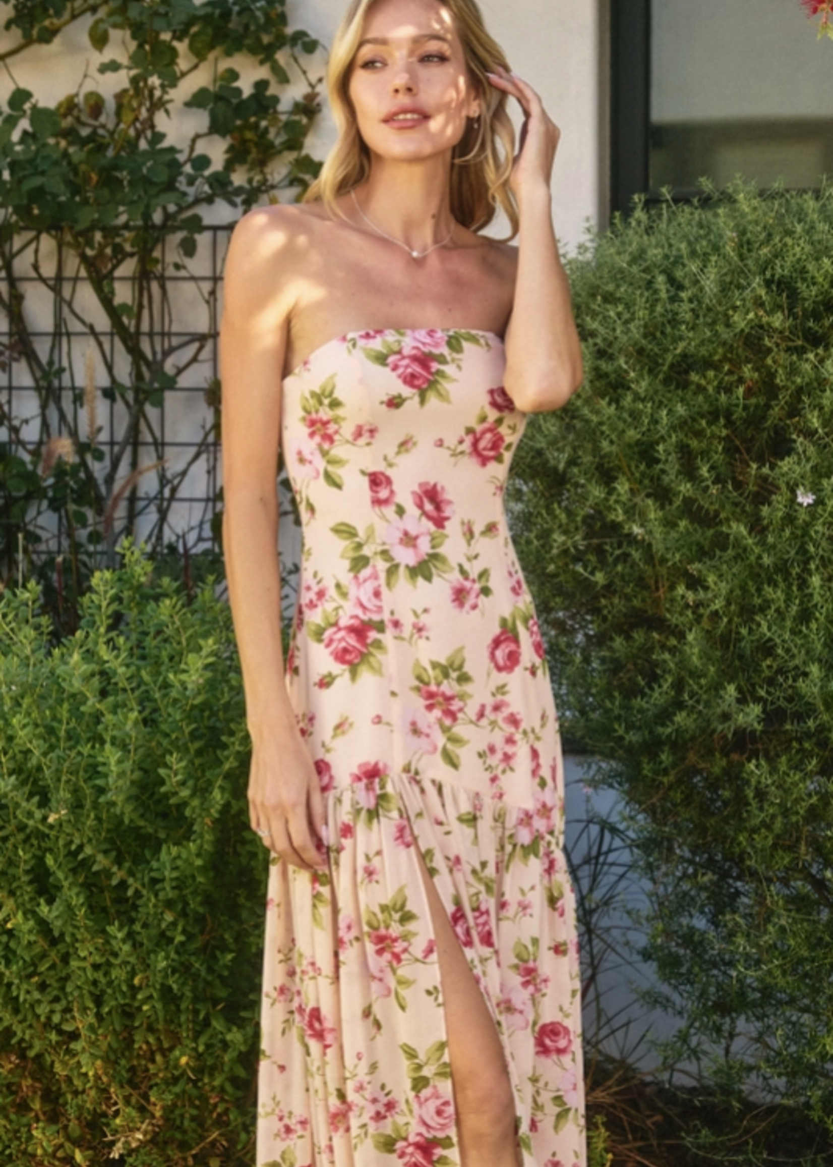 Sweet Emotion Strapless Drop Waist Maxi Dress