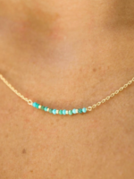 Necklace Cochise Gold Plated Chain with Turquoise