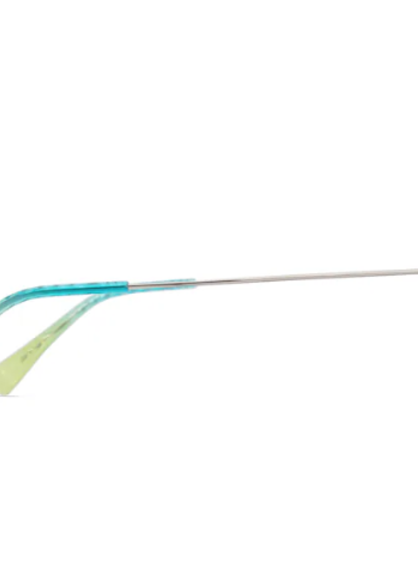 Olali Asian Fit Shiny Silver Blue Hawaii