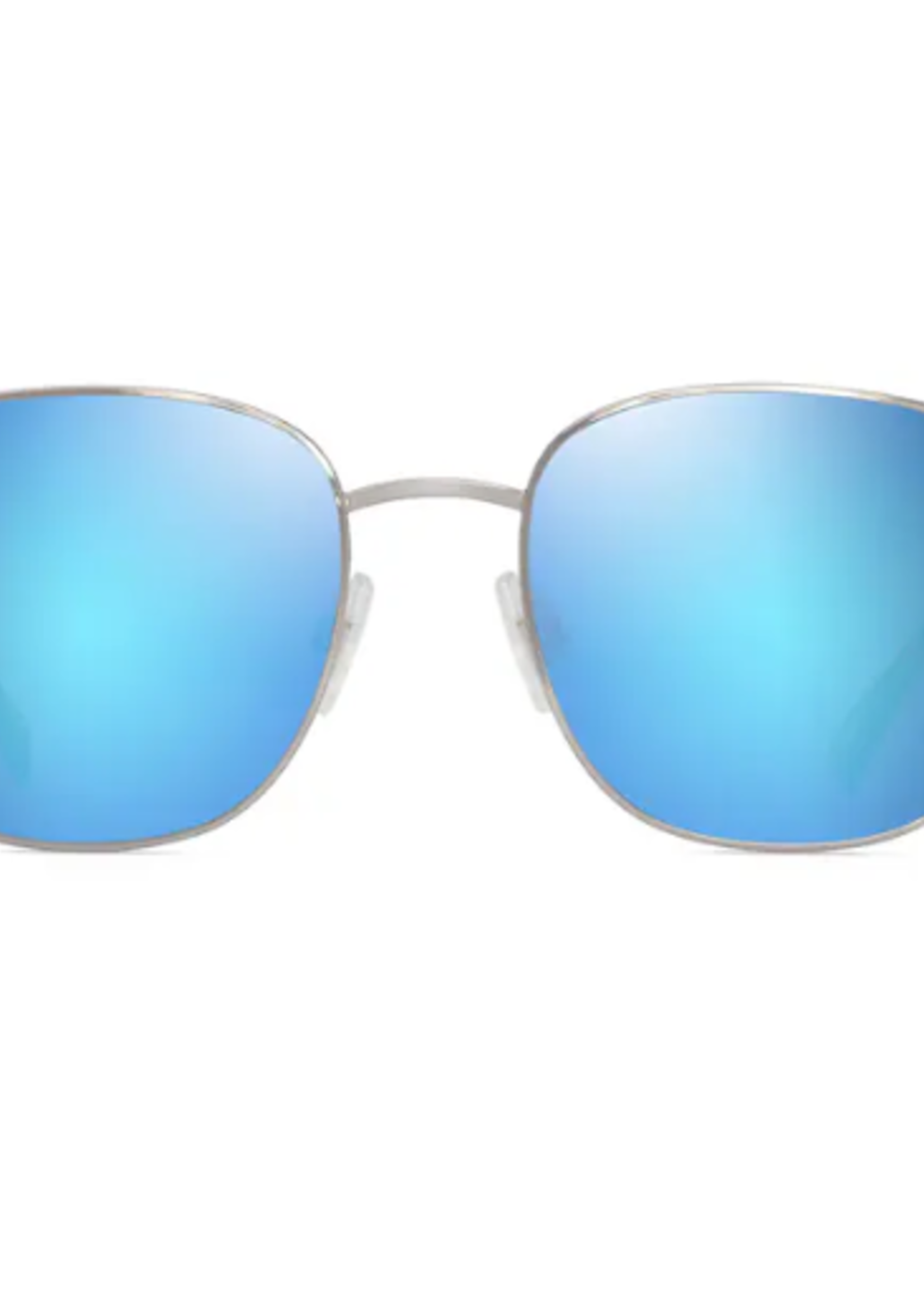 Sunglasses & Readers Olali Asian Fit Shiny Silver Blue Hawaii