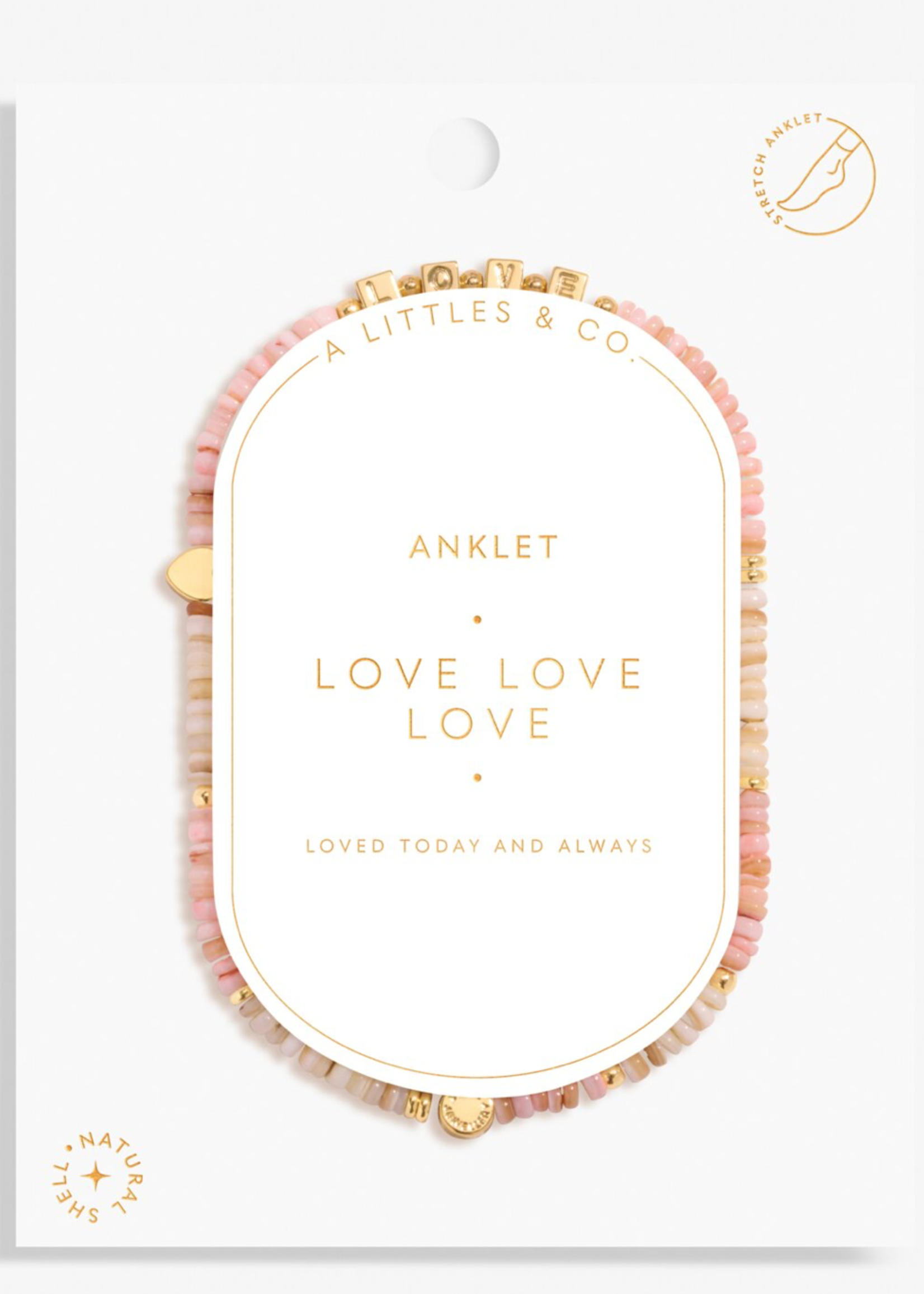 Happy Little Moments 'Love Love Love' Anklet