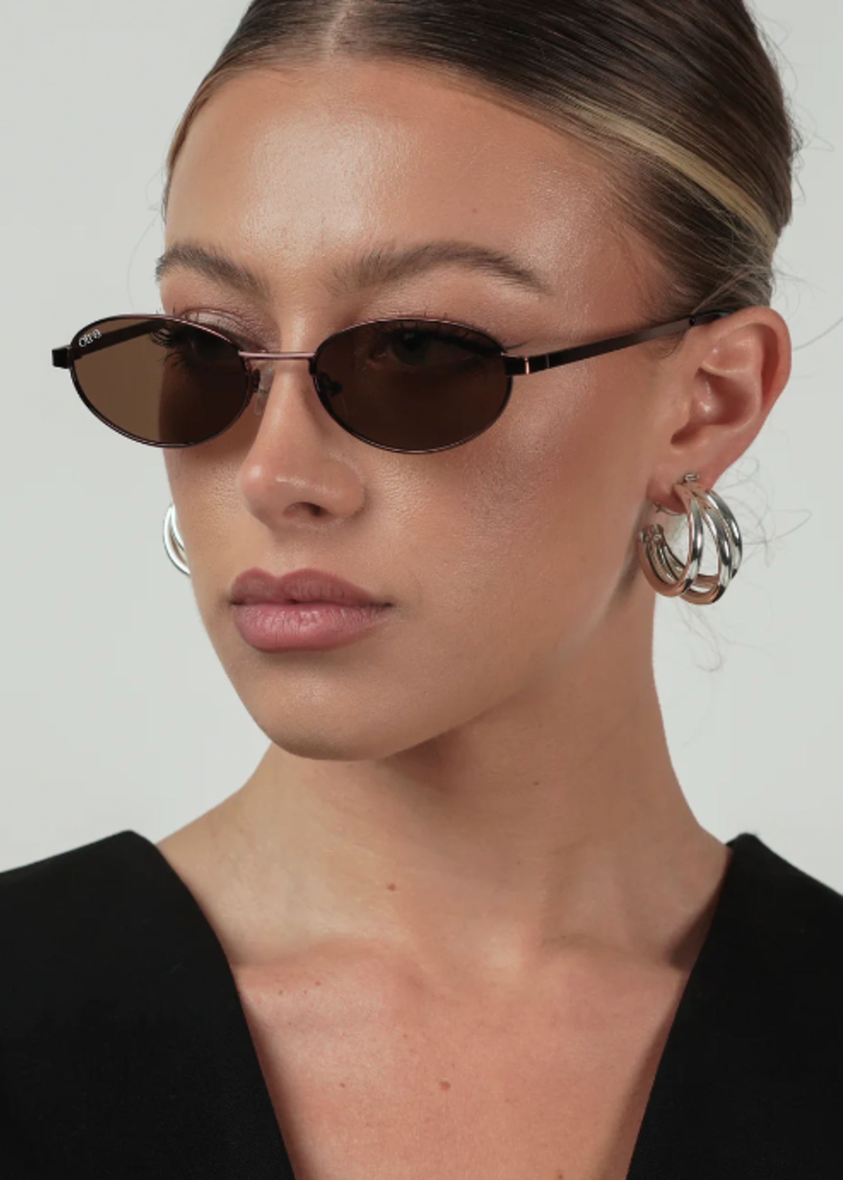 Rosie Sunglasses Trans Olive Brown