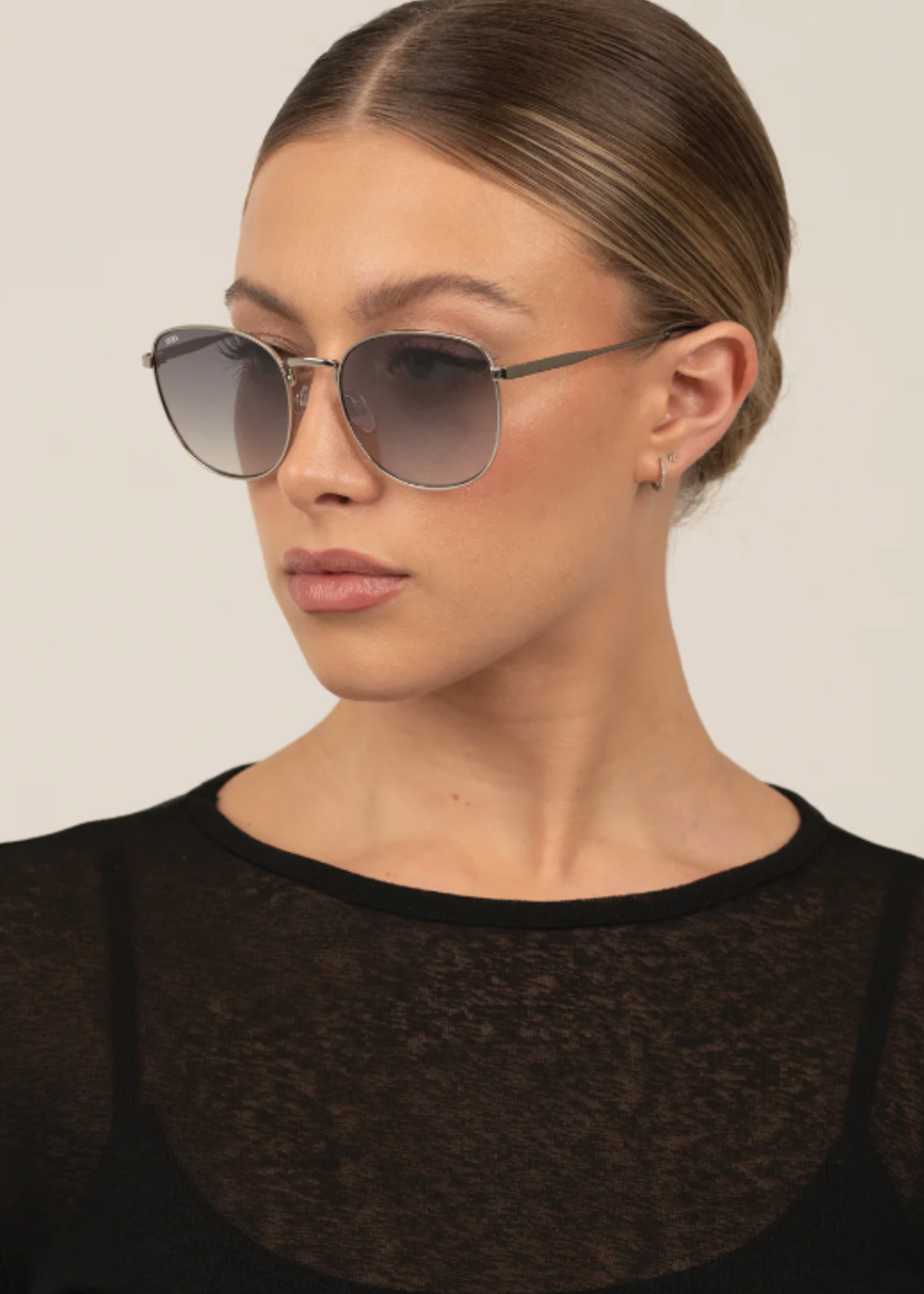 Daphne Sunglasses Silver Ocean/Mirror
