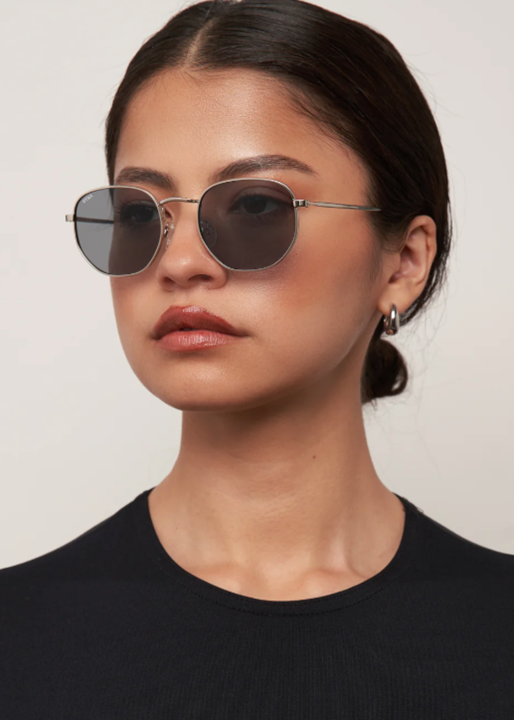 Bowie Sunglasses Silver Ocean/Smoke