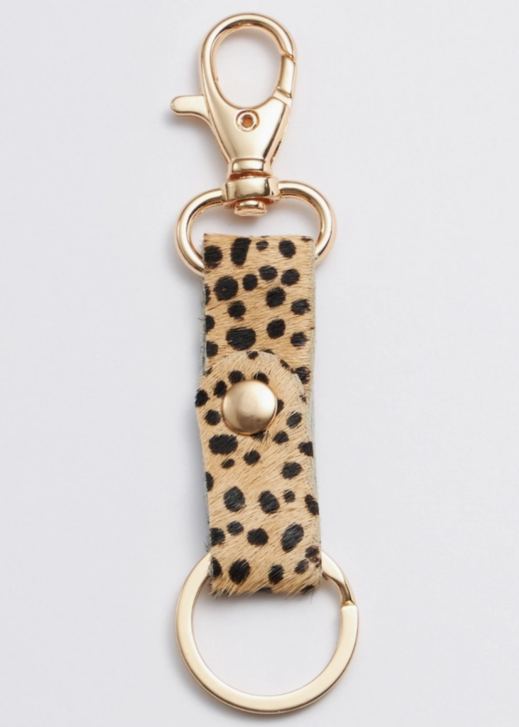 Genuine Leather Animal Print Key Chains