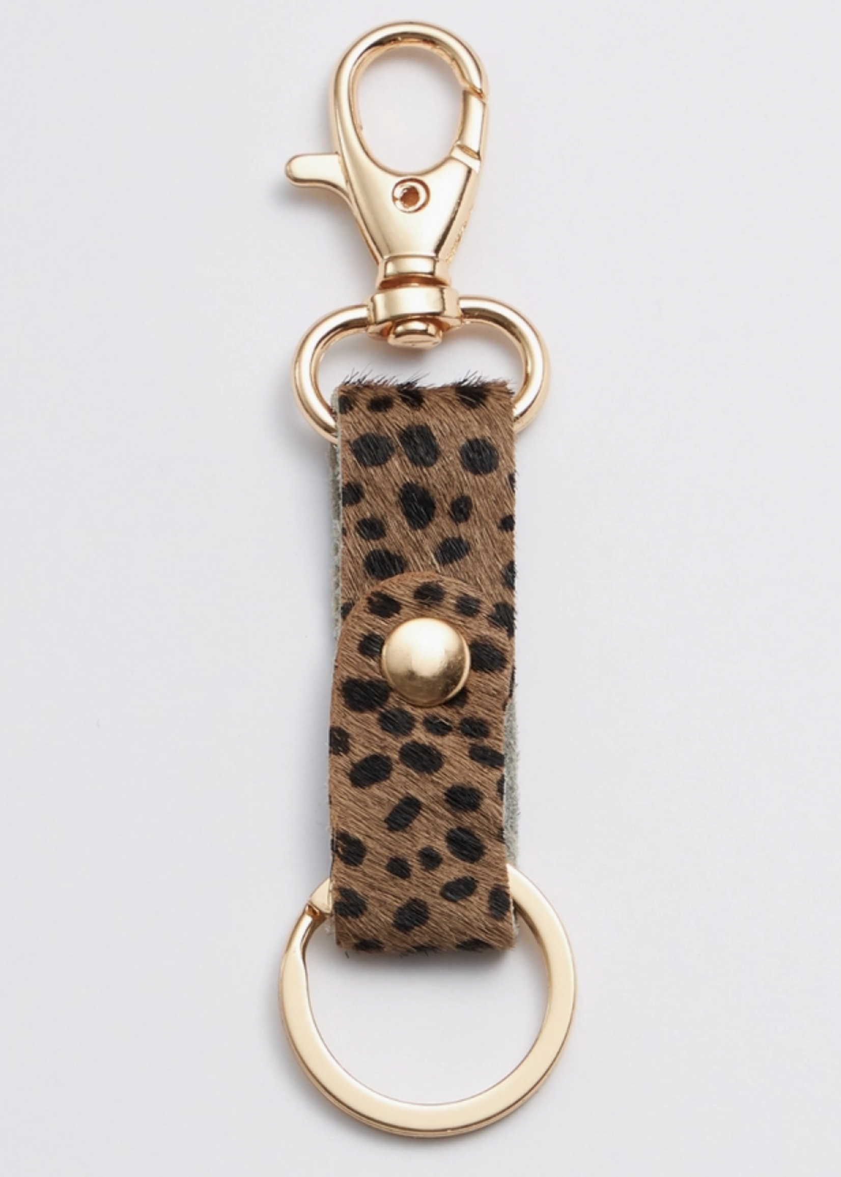 Genuine Leather Animal Print Key Chains
