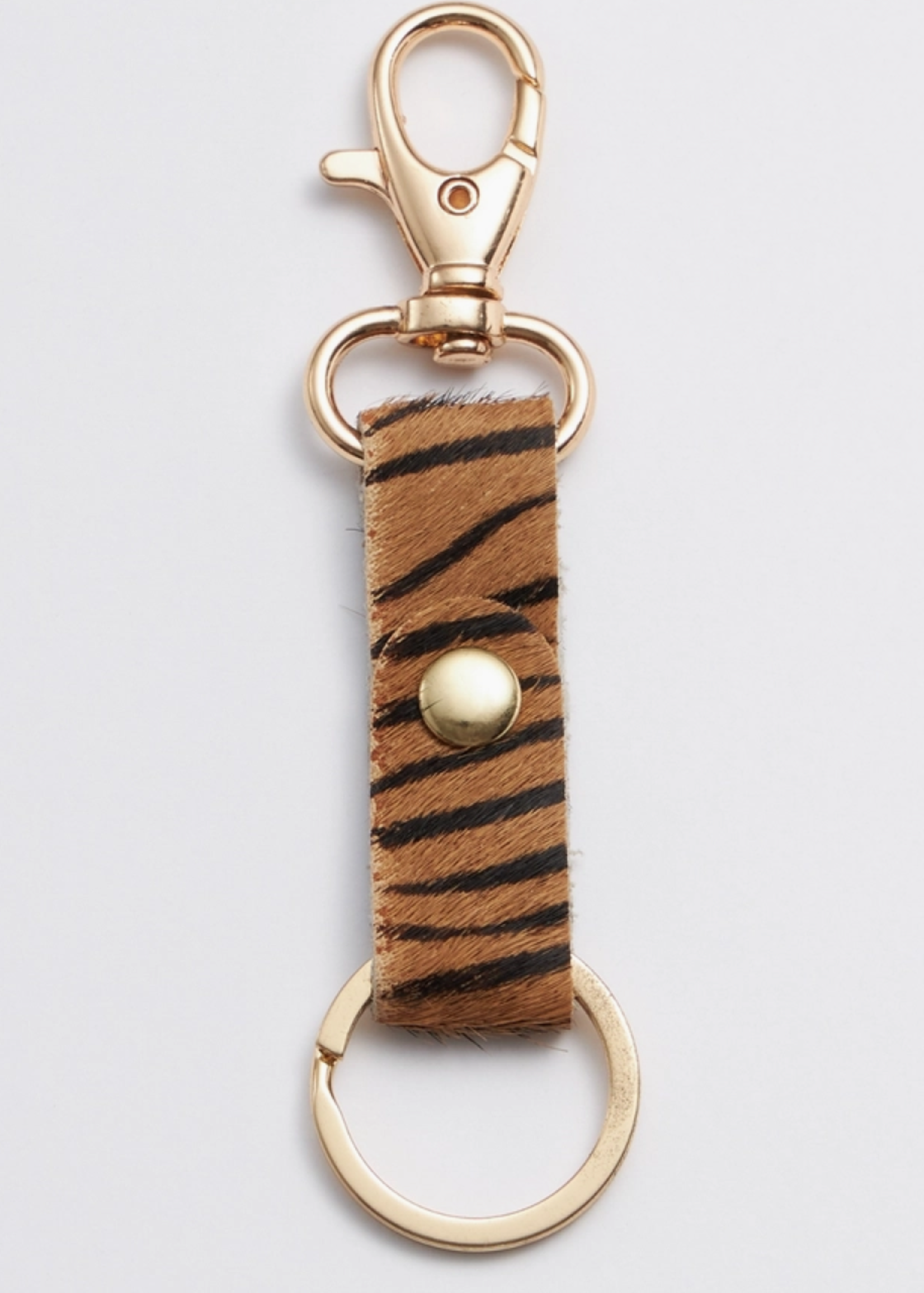 Genuine Leather Animal Print Key Chains
