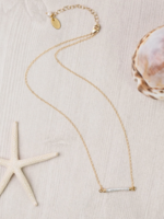 Seaside 16-18" Simple Fresh Water Pearl Focal Necklace