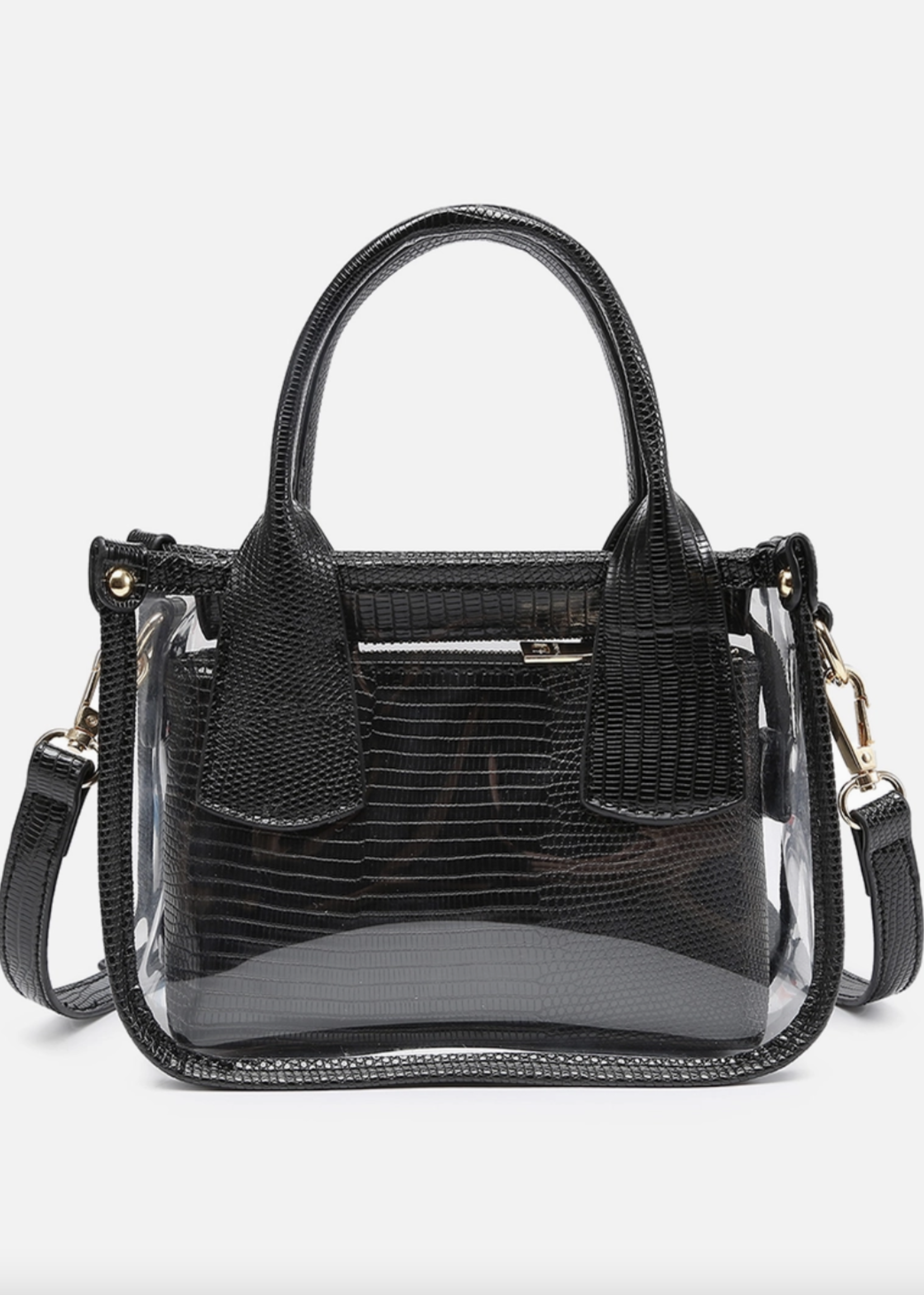 Stacey Clear Satchel With Inner Bag