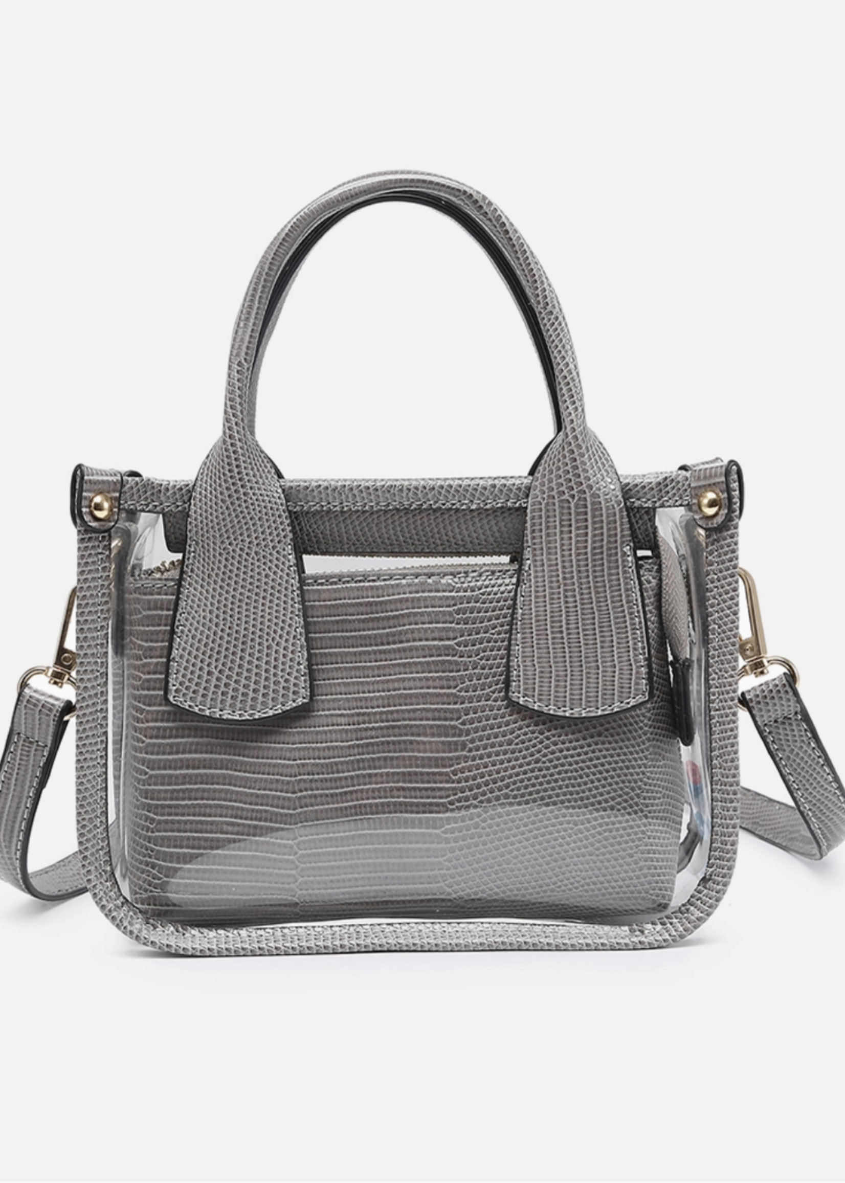 Stacey Clear Satchel With Inner Bag