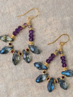 Midnight Crystal Statement Earrings
