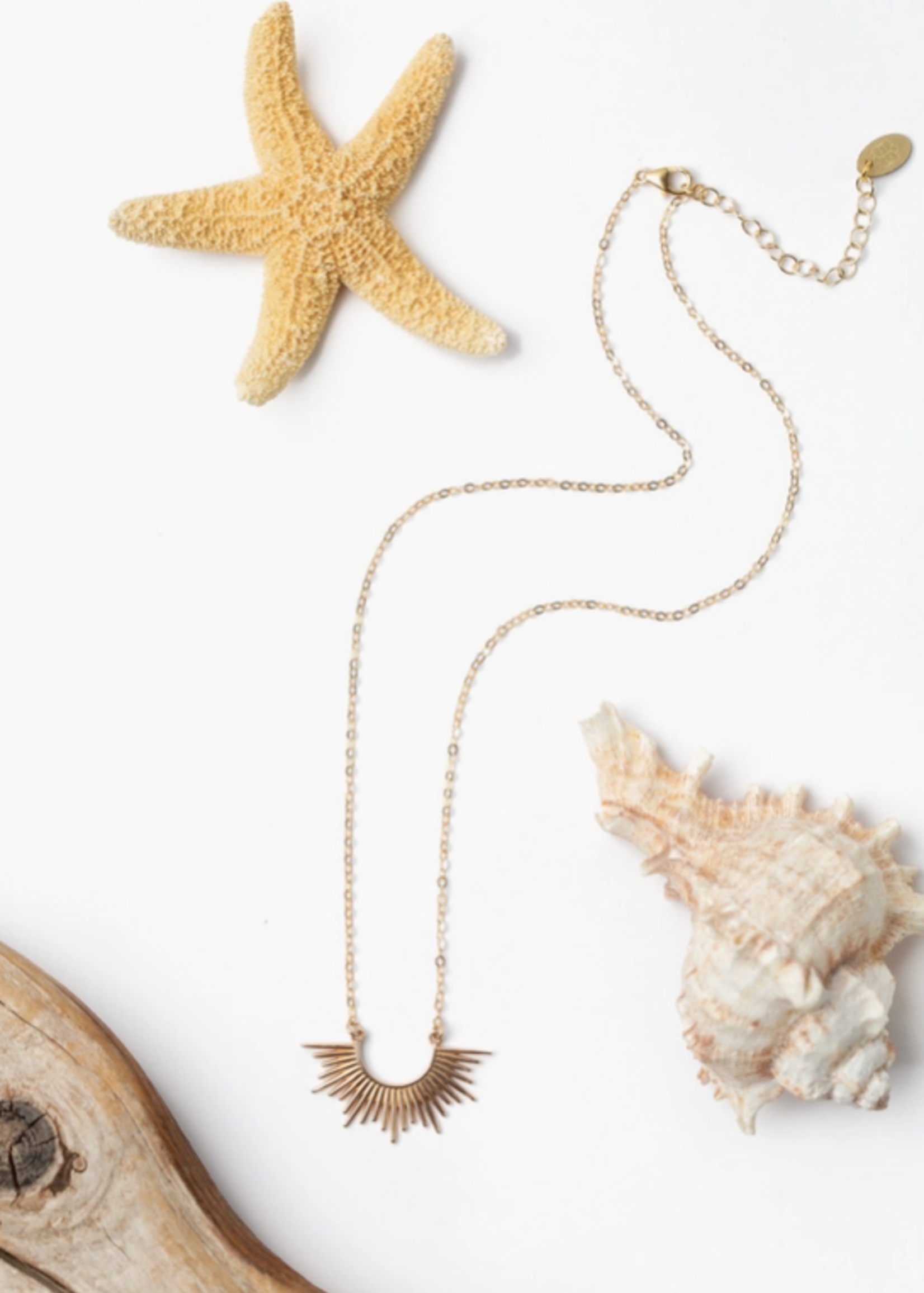 Sentiments 16.5-18.5" Sunburst Simple Necklace