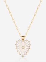 Malene Mother of Pearl Paperclip Necklace