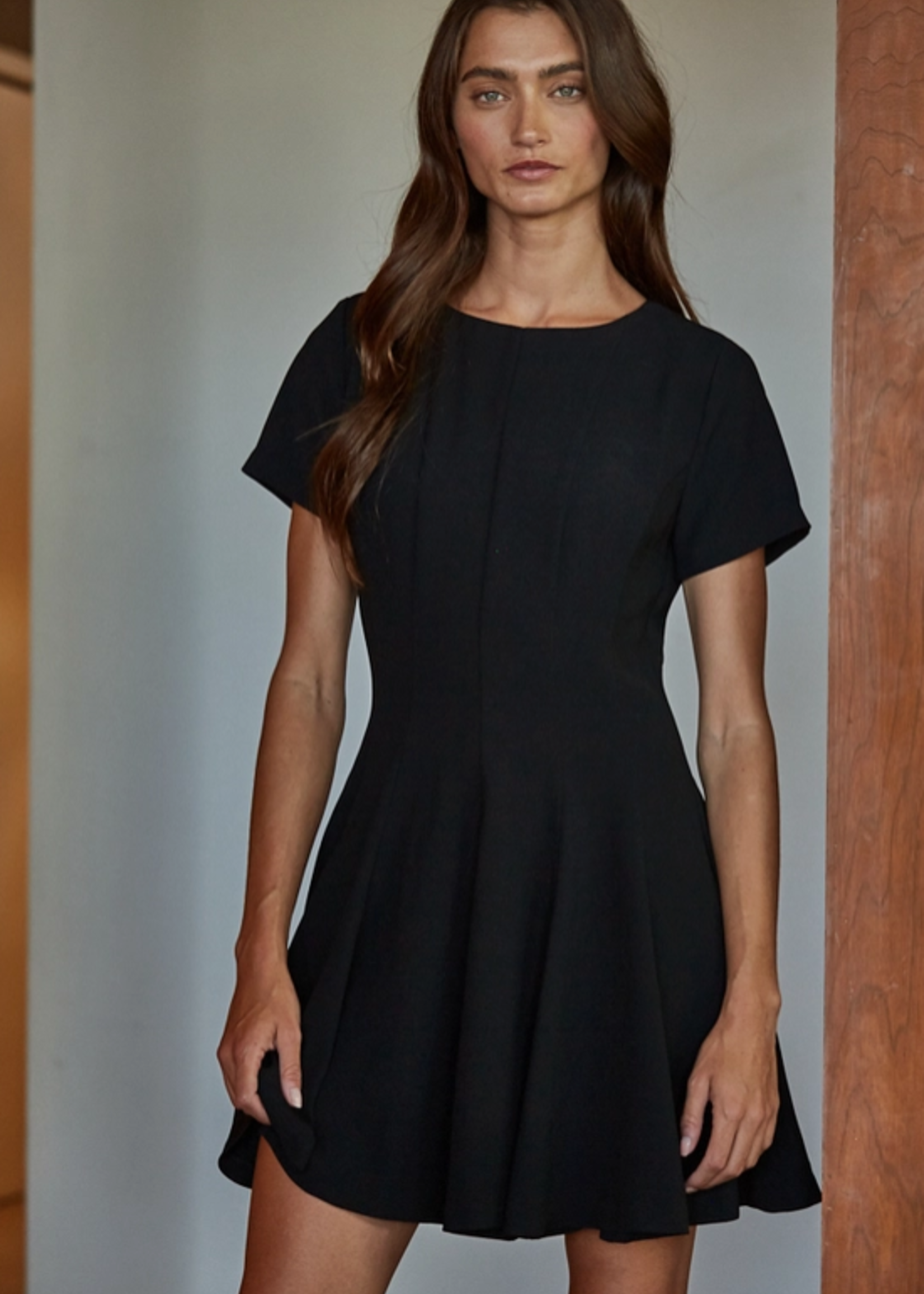 Short Sleeve Flare Mini