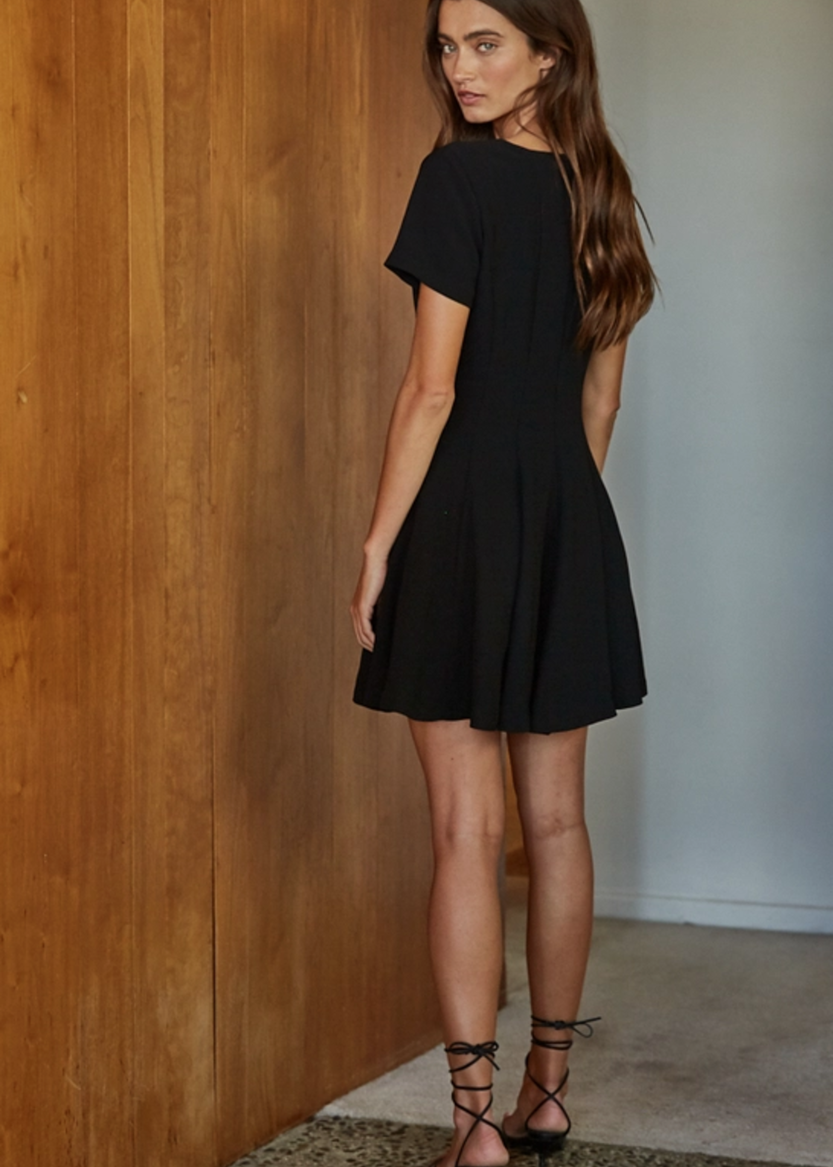 Short Sleeve Flare Mini