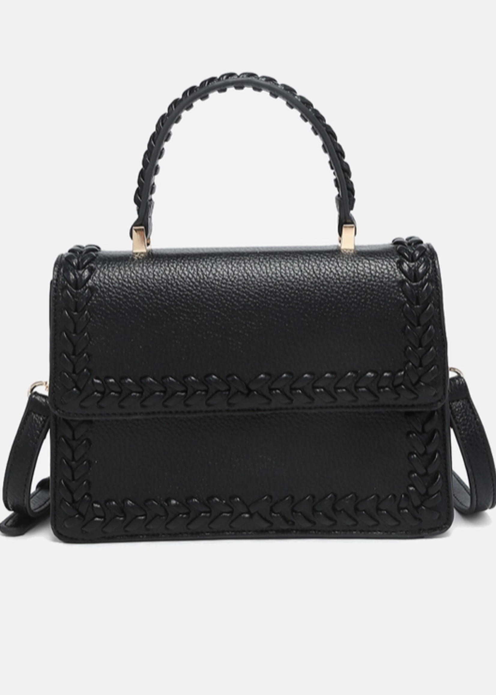 Lanier Whipstitch Structured Crossbody Bag