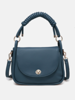 Effie Messenger Satchel Bag with Knotted Handle