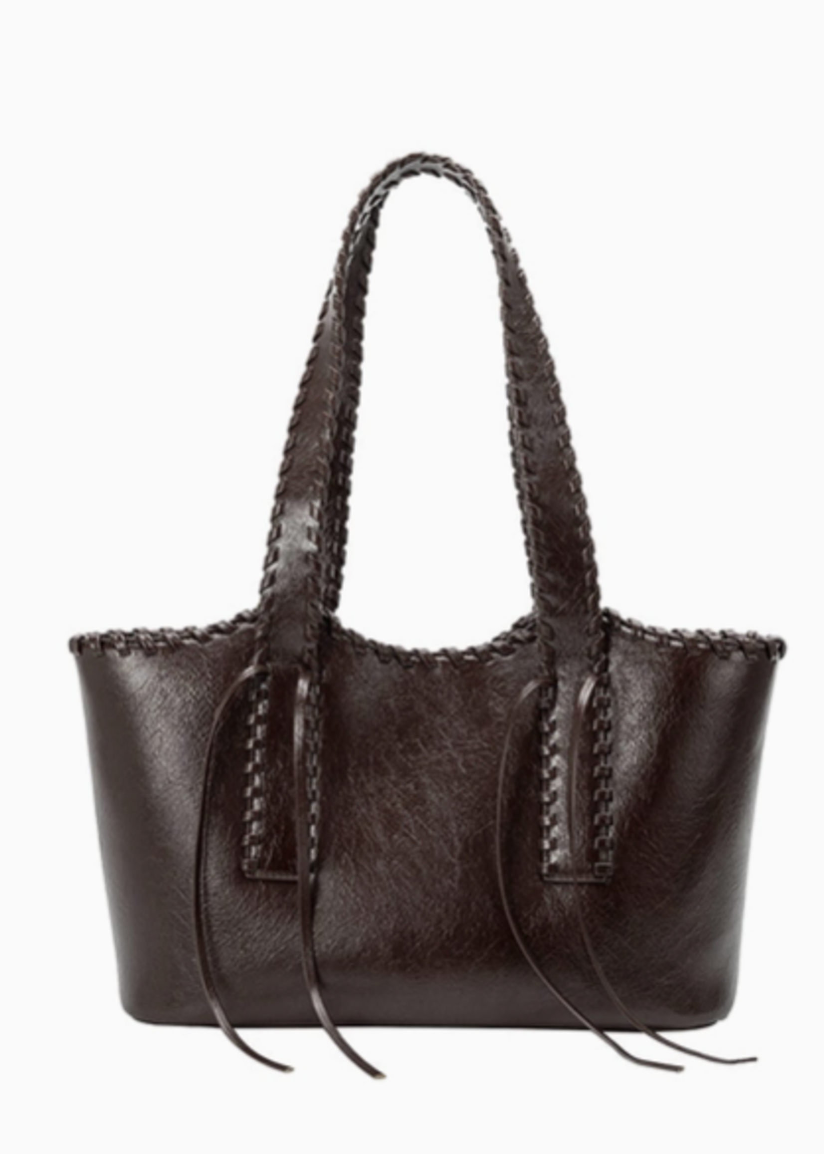 Phoebe Espresso Recycled Vegan Shoulder Bag