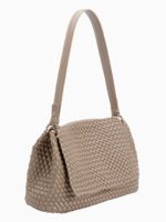 Natalia Taupe Recycled Vegan Shoulder Bag