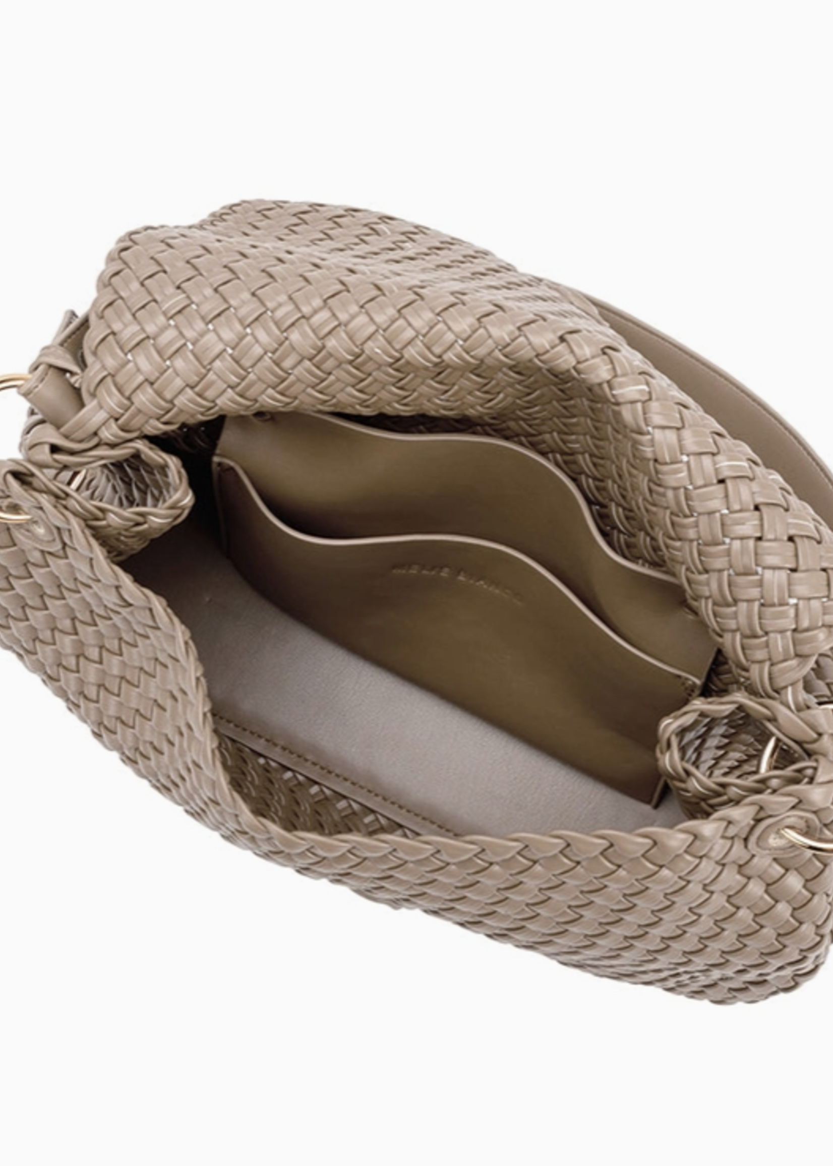 Natalia Taupe Recycled Vegan Shoulder Bag