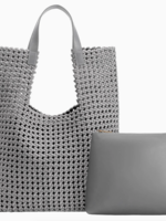 Rihanna Gray Nylon Extra Large Tote Bag