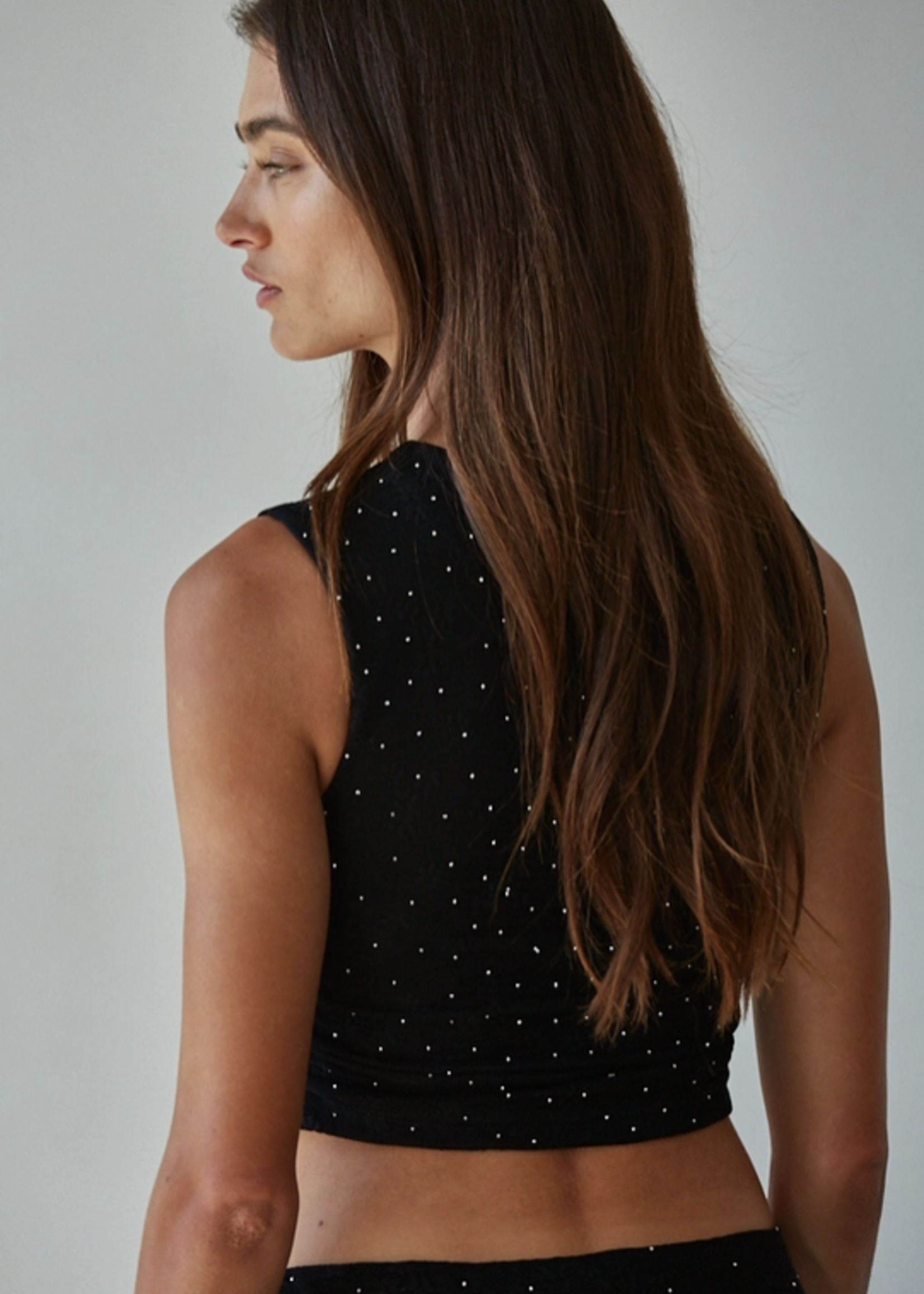 Beaded Sleeveless Top