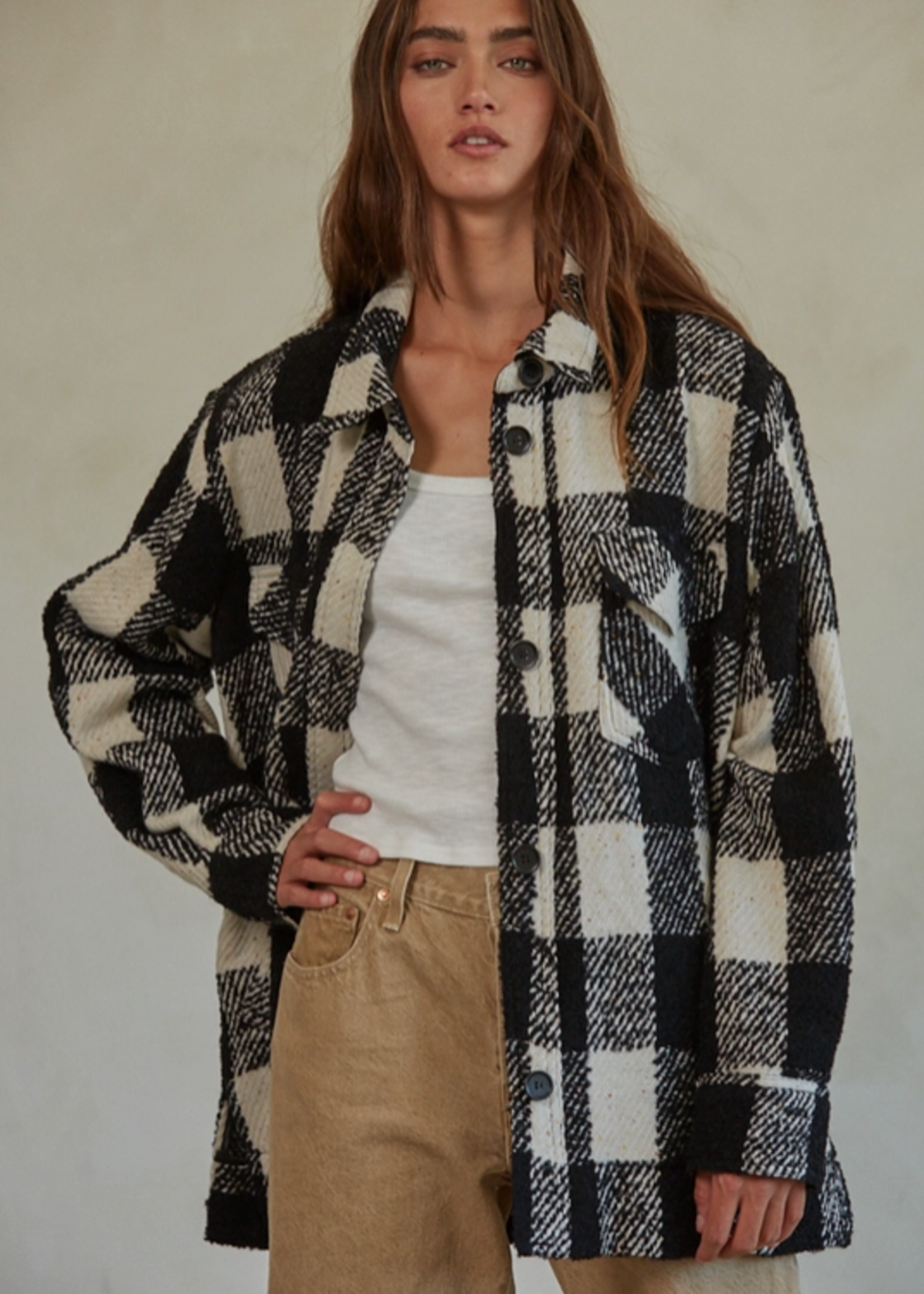 Button Down Shirt Jacket