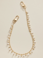 Gold Chain Pearl Drop Bag Charm Strap