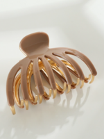 Hailey Solid Large Gold Octopus Claw Clip