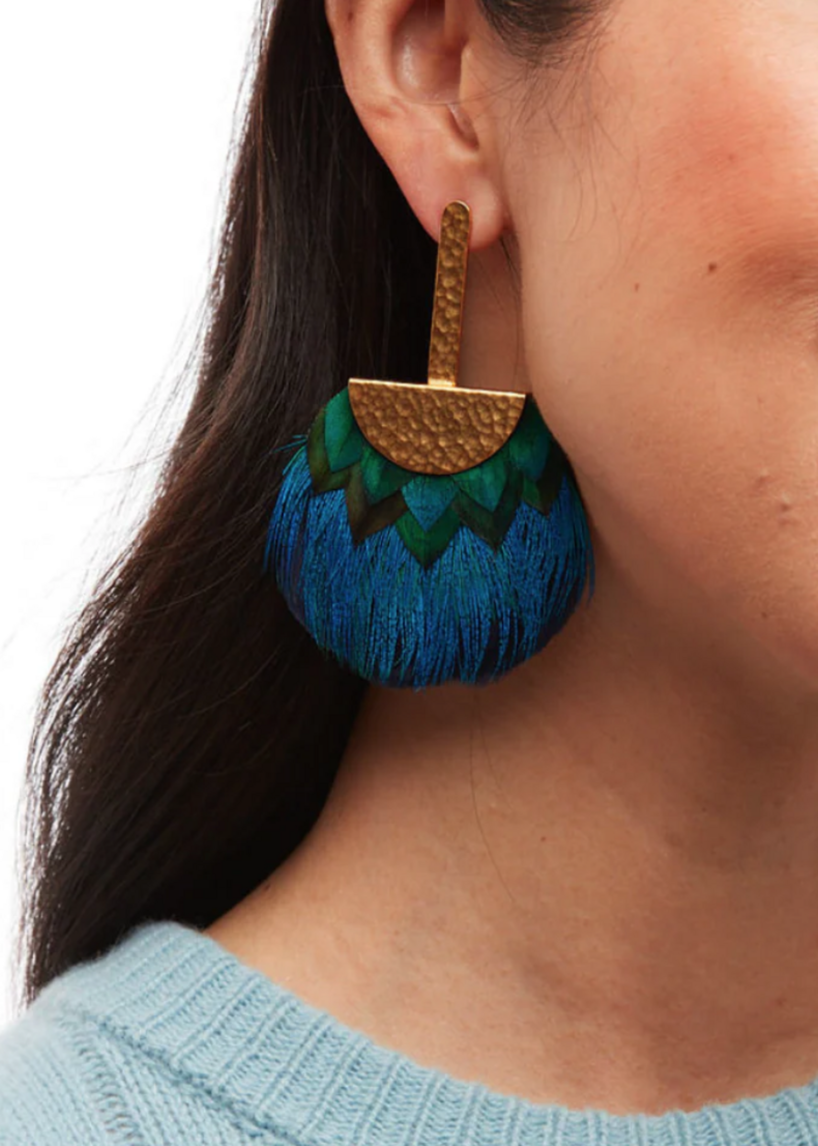 Tucket Blue Grecian Earring 61