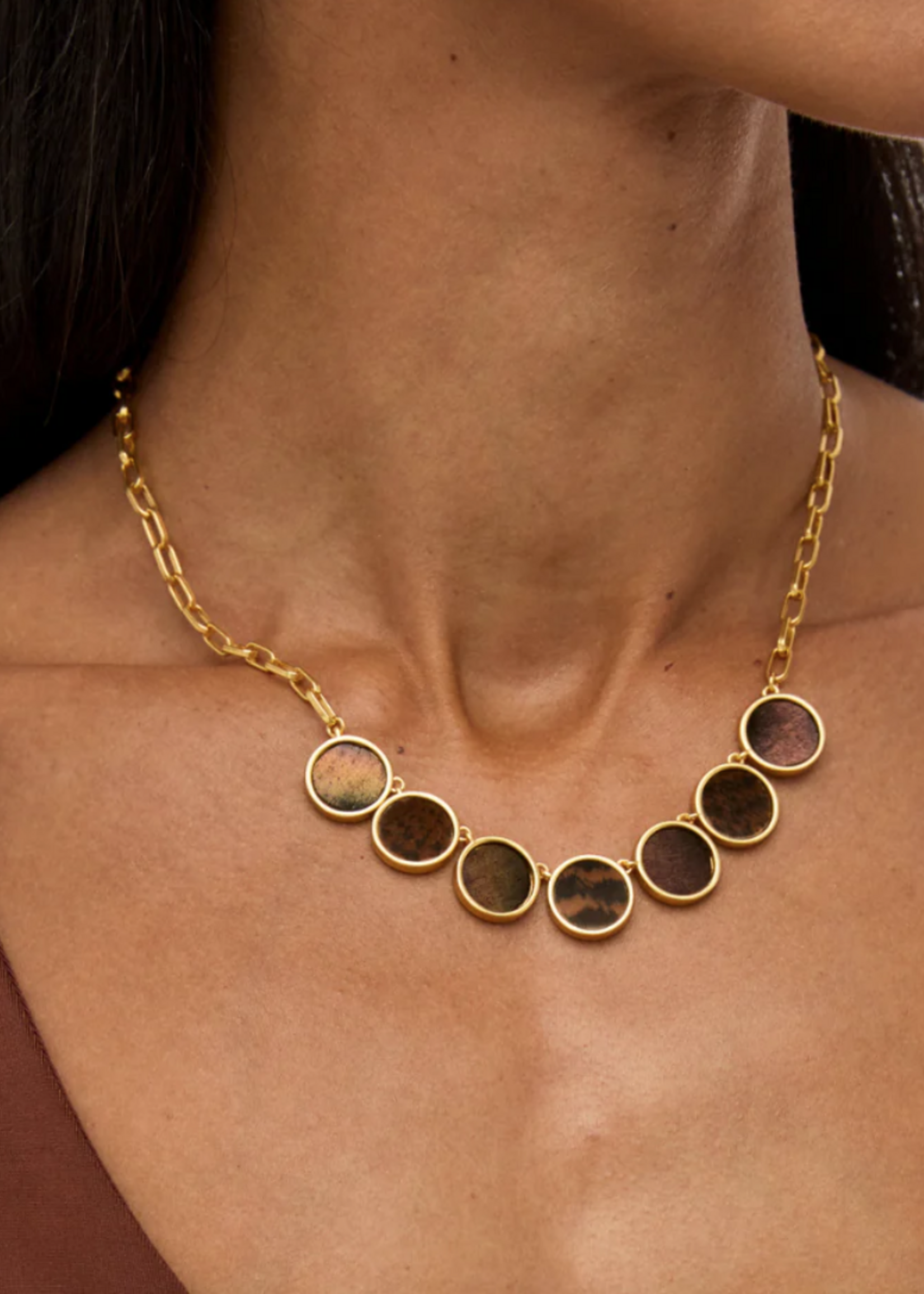 Ellie Multi Bezel Necklace