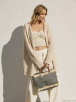 Stay Calm Hoodie Cardigan Birch